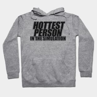 Hottest Person In The Simulation - Funny Y2kT-Shirts, Long-Sleeve, Hoodies or Sweatshirts Hoodie